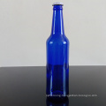 Wholesale 330ml 500 Ml Cobalt Blue Glass Beer Bottle with Crown Cap